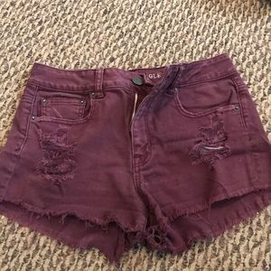 American Eagle stretch denim shorts